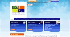Desktop Screenshot of ankleandfootphysicians.com